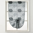 Axyaa European Style Short Roman Curtains for Living Room Home Decor 1PC