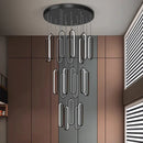 Modern LED Chandeliers by Axyaa: Stylish Staircase Pendant Light for Living Room