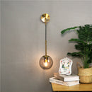 Axya Glass Ball Wall Light: Modern Nordic Vintage LED Fixture