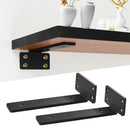Axyaa Heavy Duty Cast Iron Floating Shelf Brackets 4MM - Kitchen Bathroom Organizers
