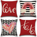 Axyaa Love Rainbow Pillowcase Home Decoration for Valentine's Day