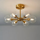 Axyaa Nordic Glass LED Ceiling Chandelier Minimalism for Home Decor
