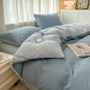 Axyaa Solid Color 4-Piece Bedding Set for Double Bed