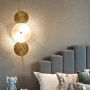 Luxury Gold Crystal LED Wall Light by Axyaa for Living Room & Bedroom Decor