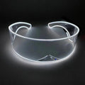 Axyaa LED Party Glasses | Light Up Rave Visor Glasses for Christmas Halloween