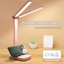 Axyaa LED Desk Lamp: 3-Level Dimmable Touch Sensor, Foldable Design, Eye Protection