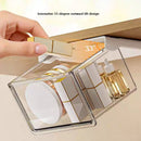 Axyaa Clear Drawer Organizer for Cotton Pads, Swabs, Floss - Under Mirror Cabinet Storage