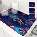 Axyaa Sea Fish Colorful Absorbent Kitchen Draining Mat