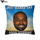 Axyaa Funny Kanye West Meme Cushion Covers 40x40cm Decorative Pillow Case Square Pillowcase