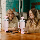 Axyaa Pink Bow Silicone Cup Accessories Set for 30/40 OZ Tumbler