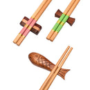 Axyaa Bamboo Chopsticks Spoon Set - Reusable Sushi Food Stick Gift Tableware