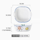 Axyaa 7-Inch Baking Bowl Double Ear Tableware Microwave Oven Rice Salad Tray