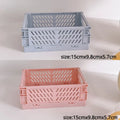 Axyaa Foldable Storage Crate: Portable Stackable Organizer Box for Makeup, Jewelry, and Toys