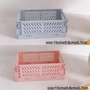Axyaa Foldable Storage Crate: Portable Stackable Organizer Box for Makeup, Jewelry, and Toys