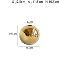 Golden Ball Ceramic Vase by Axyaa: Elegant Home Decor, Artistic Flower Pot, Hydroponic Art Ornament.