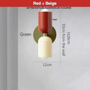 Axyaa Colorful Iron LED Wall Lights Double Heads Modern Bedside Lamp