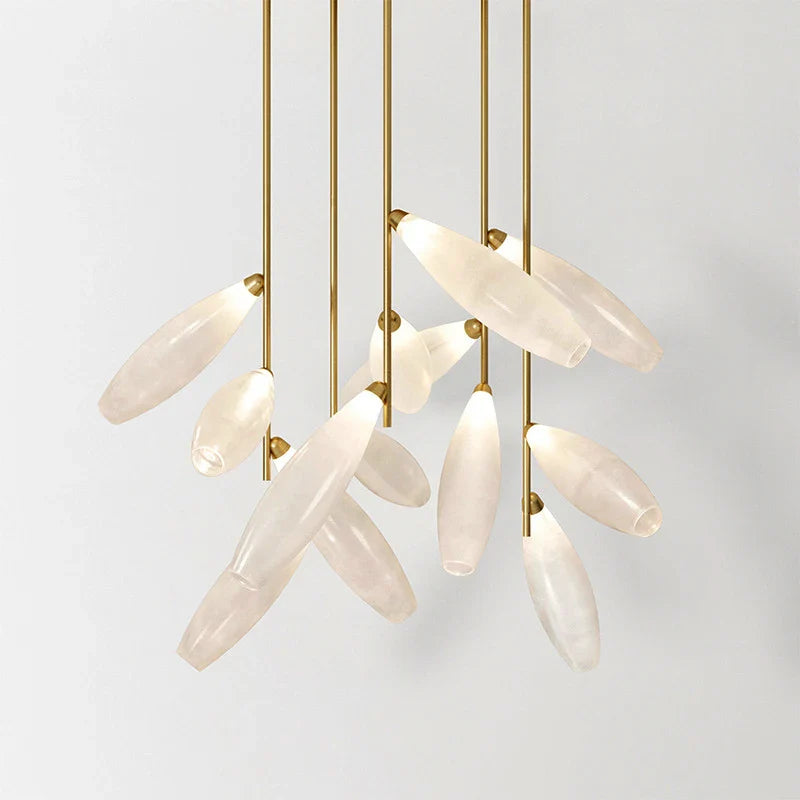Axyaa Glass Shade LED Pendant Lights for Home Decor and Lighting