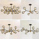 Axyaa Glass Magic Bean Chandelier LED Pendant Lights