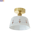 Axyaa Ceramic Copper LED Ceiling Lights for Home Balcony Kitchen Corridor Lighting
