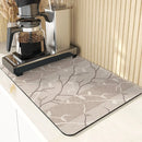 Axyaa Leaves Pattern Silicone Dish Mat for Absorbent Drying & Home Decor