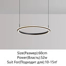 Axyaa Dimmable LED Ring Ceiling Chandelier with Remote Control for Home Decor Lighting