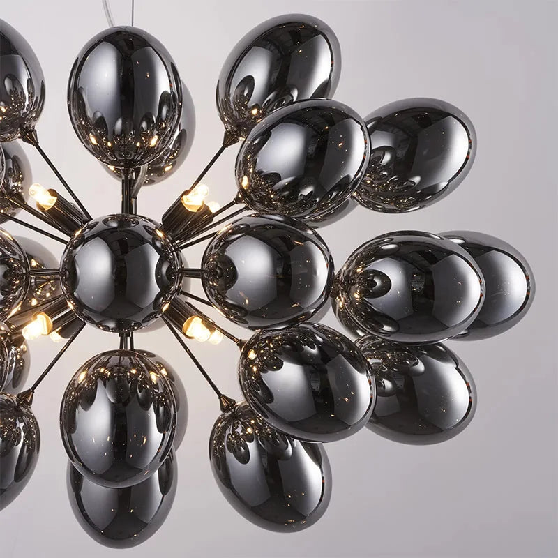 Axyaa Elegant Grape Glass Chandelier for Luxury Home Decor