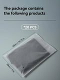 Axyaa Transparent Zipper Storage Bag Set for Travel Clothes Organization