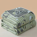 Axyaa Cotton Gauze Throw Blanket, AB Side Towel for Home, Travel & Kids