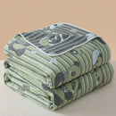 Axyaa Gauze Cotton Throw Blanket with AB Side, Ideal for Home, Baby, and Travel