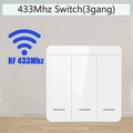 Axyaa Wireless Light Wall Switch Relay Receiver RF 433Mhz 1/2/3Gang Panel Switch