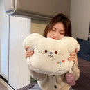 Axyaa Plush Rabbit Sofa Cushion for Girls - Small Dog Bedside Doll Gift