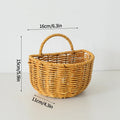 Axyaa Woven Hanging Basket: Kitchen Organizer & Cute Wall Storage