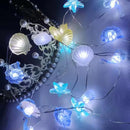Axyaa Marine Themed Seashell Starfish Fairy Lights