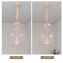 Axyaa Crystal Rose Chandelier for Princess Bedroom