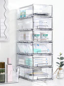 Axyaa Desktop Organizer Drawer Box: Large Capacity Stationery & Cosmetics Storage Shelf