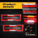 Axyaa LED Tail Lights for Toyota Land Cruiser 70 Series FJ75 Pick-Up - Running Signal Brake Tail Lamps