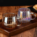 Axyaa Pumpkin Glass Cups - 400ml High Borosilicate Coffee Tea Drinkware