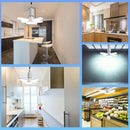 Axyaa Fan Shape LED Ceiling Light 28W E27 Bulb, AC 85-265V Office Home Garage Lighting