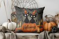 Axyaa Halloween Ghost & Pumpkins Pillow Cover for Sofa Bedroom Car