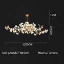 Axyaa Nordic Style LED Chandelier - Home Decor Hanging Light for Living Dining Kitchen Bedroom