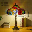 Axyaa Dragonfly Tiffany Table Lamp Glass Art Decor LED Luminaria