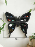 Axyaa Lotus Moon Butterfly Essential Oil Crystal Display Wall Shelf - Gothic Boho Home Decor