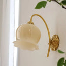 Axyaa Copper Cream Lily Of The Valley Wall Lamp for Bedroom and Living Room