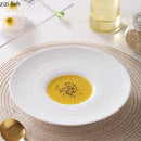 Axyaa Straw Hat Ceramic Plates Set for Dining Table - Multipurpose Tableware Collection