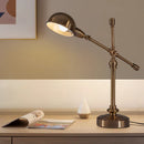 Axyaa Copper Desk Lamp: French Retro Style, Metal Construction, Ideal for Study and Bedroom