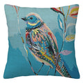 Axyaa Bird Flower Linen Pillowcase Sofa Cushion Cover Home 40x40-60x60
