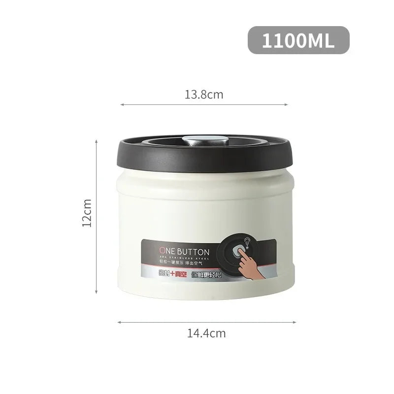 Axyaa Stainless Steel Vacuum Sealed Coffee Bean Storage Tank