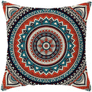 Axyaa Mandala Print Square Pillowcase for Home Decor and Sofa Cushions