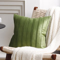 Axyaa Velvet Striped Cushion Cover | Stylish Home Decoration Pillow Cover