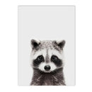 Axyaa Baby Animals Poster: Lion Tiger Hippo Giraffe Elephant Zebra Wall Art